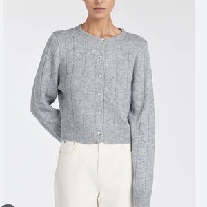 Dissh Levi knit cardigan grey NWT Size XS